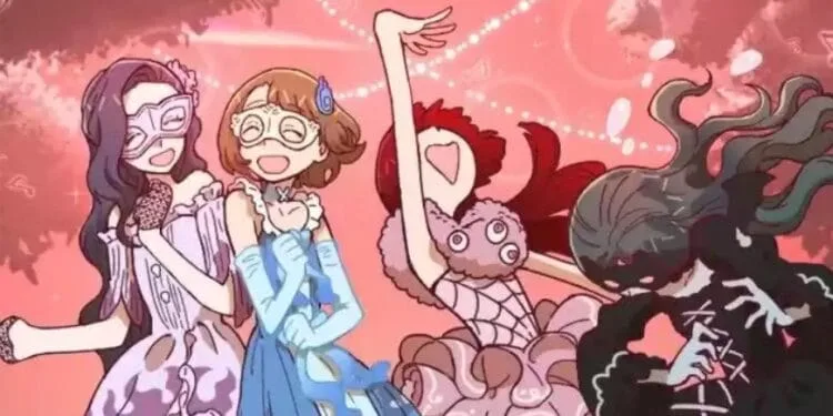 Refund High School Webtoon: Aru Kim and her girls dancing
