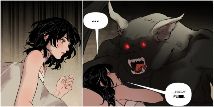 Elysia and Edric in Vampire Meets Huntress Chapter 8-9