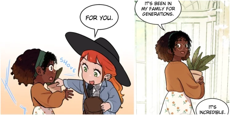 Valerie Gifts Rhia A Plant for Welcoming Her