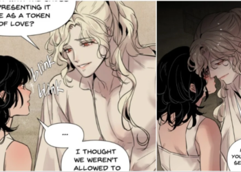 Edric and Elysia in Vampire Meets Huntress Chapter 10