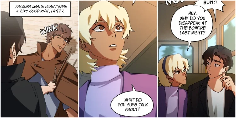 Mason, Cella, and Kieran in Love Bites Chapter 41